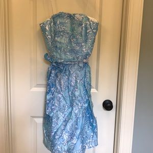 Lilly Pulitzer strapless dress